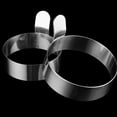 thumbnail image 6 of Stainless Steel Egg Ring - 9cm Omelette and Pancake Mold for Perfect Breakfast Sandwiches - Silver, 6 of 9