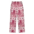 thumbnail image 3 of Kids' Pajama Pants Soft Relaxed Fit Sleep Pants Lounge Pants with Pockets Cherry Pattern with Bows X-Large, 3 of 9
