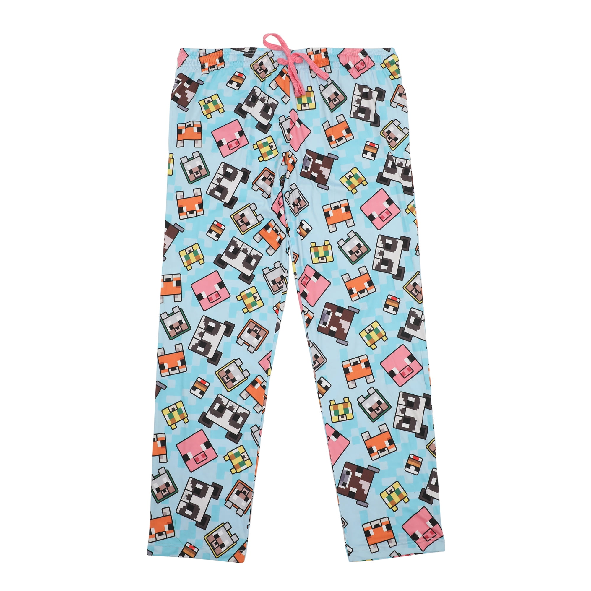 Bioworld Minecraft Pixel Animals Pajama Pants