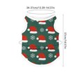 thumbnail image 3 of huayou Christmas Pet Sleeveless Vest, Santa Hat & Snowflake Printed Dog Cat Tank Top, Holiday Warm Clothes for Small Medium Pets, XL Size, 3 of 7