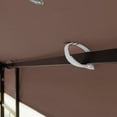 thumbnail image 3 of Unique Choice 10x10 Ft 2-Tiered Patio Gazebo Replacement Canopy Top Cover,Coffee, 3 of 6