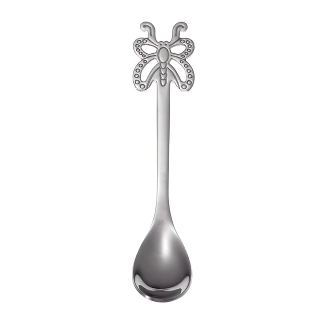 1PC Stainless Steel Fruit Spoon Kitchen Tableware Creative Fruit Fork Spoon for Home Bar Kitchen (Butterfly Spoon)