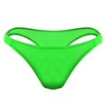 thumbnail image 1 of Vedolay Men's Panties Men's Underwear Bikini Briefs Low Rise Half Back Coverage Silky Touch Underpants,Green One Size, 1 of 4