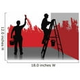 thumbnail image 2 of Wallmonkeys Two Painters Peel and Stick Wall Decals WM303142 (18 in W x 12 in H), 2 of 4