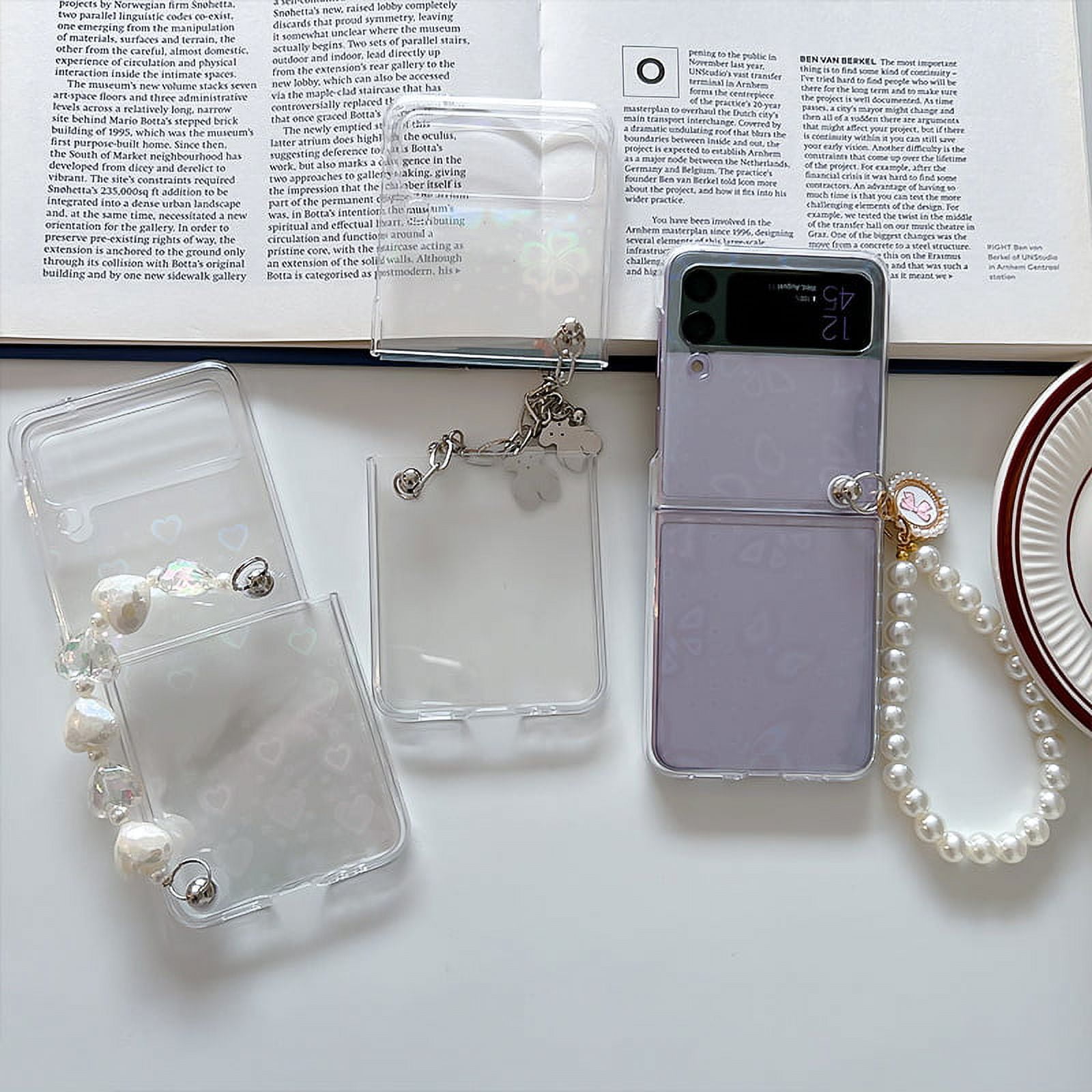 Galaxy Z Flip 4 Case Cute Pendant, Cute Smile Clear Z Flip 4 Case –  Redpepper Cases