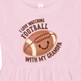 thumbnail image 4 of Inktastic I Love Watching Football with My Grandpa Girls Baby Dress, 4 of 5
