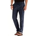 thumbnail image 4 of JUNWELL Men‘s Business Casual Pants Drawstring Straight Elastic Trousers Solid Color Loose Pure Cotton Pants, 4 of 7