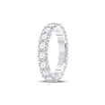 thumbnail image 3 of 14kt White Gold Womens Round Diamond Eternity Wedding Band 3 Cttw, 3 of 4