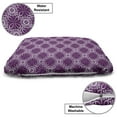 thumbnail image 3 of Oriental Pet Bed, Wavy Bordered Diagonal Tiles with Abstract Flower Motifs at the Centre, Resistant Pad for Dogs and Cats Cushion with Removable Cover, 24" x 39", Pale Mauve and Purple, by Ambesonne, 3 of 4