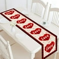thumbnail image 1 of Valentines Day Table Runner Farmhouse Buffalo Plaid Table Runners Be Mine Heart Rectangular Table Runner for Wedding Party Valentines Day Decorations, 1 of 3