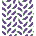 thumbnail image 3 of Eggplant Duvet Cover Set, Yummy and Funny Eggplants Friendly Drawing Nutritious Meals Vegan Natural, Decorative 2 Piece Bedding Set with 1 Pillow Shams, Twin Size, Violet White, by Ambesonne, 3 of 3