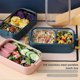 thumbnail image 4 of Stainless Steel Lunch Box, Double Layer Lunch Box, Leakproof Sealed Thermal Bento Boxes for School W, 4 of 5