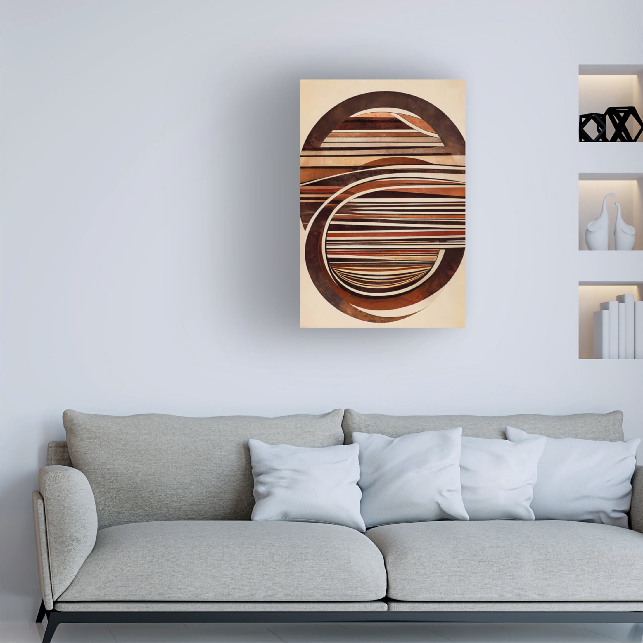 Canvas Wall Art - Treechild 'Curved Wood' Wall Art for Living Room, Bedroom, or Office D?cor by Trademark Fine Art - 12 x 19 Inches