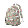 thumbnail image 2 of Basset Hound and Flowers Backpack for School,Cute School Bag,Schoolbag with Adjustable Shoulder Straps & Padded Back,13.4"x11"x4.7", 2 of 6