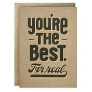 Hallmark Blank Thank-You Notes, You're the Best on Kraft, 24 ct.