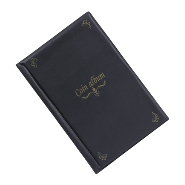 Methold Álbum de monedas de 150 bolsillos, libro de colección de Penny, álbumes de monedas para coleccionistas, para monedas prensadas, pasaporte, Carpetas de archivos negro