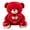 Red, variant on White Plush Teddy Bear Stuffed Animal Toy With Soft Cotton Material, Huggable Design And Heart Details For Kids Play, Birthday Gift And Special Occasion Present 11.8 In