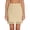Beige, variant on Womens Half Slip Underskirt|Elastic High Waist Floral Lace Hem Lightweight Liner Skirt|Smooth Stretchy Modesty Slip Ladies All Season Trendy Dress Layering Bottom