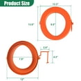 thumbnail image 6 of WADEO Portable Toilet Seat for 5 Gal Buckets, Orange, 6 of 7