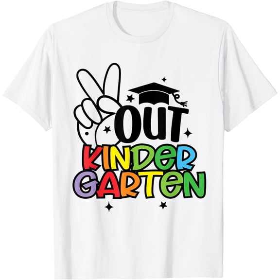 Peace Out Kindergarten Last Day School Graduation Gifts T-Shirt