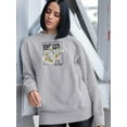 thumbnail image 2 of Sense Good Daisies Sweatshirt Women -Image by Shutterstock, Female 4X-Large, 2 of 4