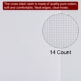 thumbnail image 4 of Unique Bargains 14 Count Cross Stitch Cloth 20 by 28 Inch Embroidery Fabric, Pure White, 4 of 6