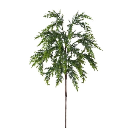 Artificial Cedar Spray Artificial Cedar Branches Xmas Decor Sprigs for Christmas Tree Garland Wreaths Weddings Realistic Greenery