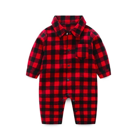 

Autumn And Winter Baby Boys Girls Romper Long Sleeve Casual Lattice Romper