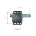 thumbnail image 2 of The ROP Shop Garage Door Side Lock For 2" or 3" Track For National N280-727 V7646 Zinc Plated, 2 of 9