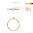 thumbnail image 4 of ANGARA Lab Grown Solitaire Heart Diamond Promise Ring for Women in 14K Rose Gold (Size-4mm| Color-F-G| Clarity-VS) | April Birthstone, Anniversary, Jewelry Gift for Women | Lab-Grown Diamond Ring, 4 of 6