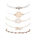 thumbnail image 1 of Cyan Bead Alphabet Pendant String Bracelet Set With White For Jewelry Making, 1 of 3