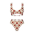 thumbnail image 4 of Daiia Fruit Apples Women's Bikini Set Two Piece Swimsuit High Waisted Bikini Adjustable Straps Bikini Perfect for Beach, Pool, and Summer Vacation-X-Large, 4 of 9