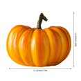 thumbnail image 4 of Fake Pumpkin Decorations - Realistic Resin Pumpkins for Indoor/Outdoor Halloween, Fall, Thanksgiving Decor - Durable Artificial Craft Pumpkins for Tabletop, Party, and Home Décor, 4 of 5