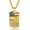 Gold, variant on Men USA Flag Dog Tag Necklace, Customize Necklace with Stainless Steel Chain, Gold Plated/Black
