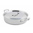 thumbnail image 2 of Bon Chef 60030HF Stainless Steel Induction Bottom Cucina Pot with Cover, Hammered Finish, 6 Quart Capacity, 12-3/8" Diameter x 3" Height, 2 of 3