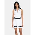 thumbnail image 5 of Birdie Bound Women's Ida Sleeveless Polo Dress with Bike Shorts Liner, Sizes XS-XXL, 5 of 5