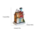 thumbnail image 2 of 2026 Christmas Indoor Decoration Resin Christmas House Mini Desktop Ornament Color Lighting Gift Decoration, 2 of 5
