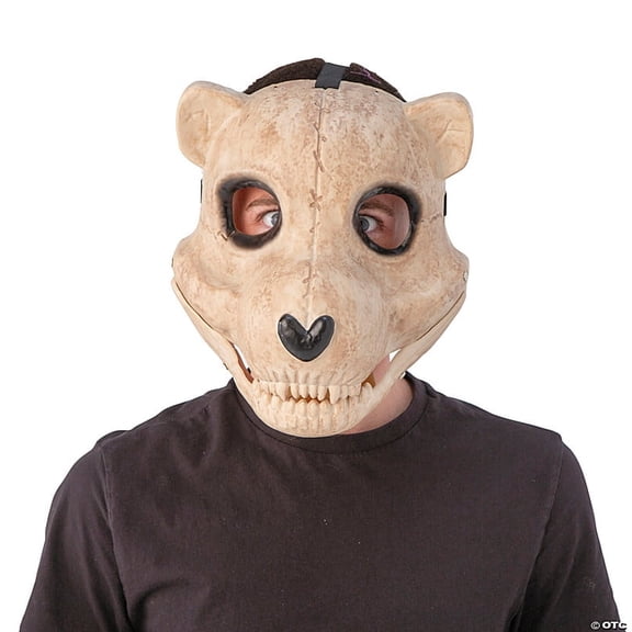 Morris Costumes Skeleton Bear Full-Face Injection Plastic Mask