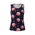 thumbnail image 6 of Sigee Cartoon Donut Planets for Women's Workout Tank Top,Running Tank Tops,Sleeveless Gym ClothesX-Large, 6 of 8