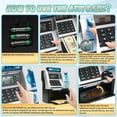 thumbnail image 4 of Bank For Real Digital Electronic Saving Machine Box With Debit Card Bill Feeder Recognition Calculator Password Lock Case Boys, 4 of 8