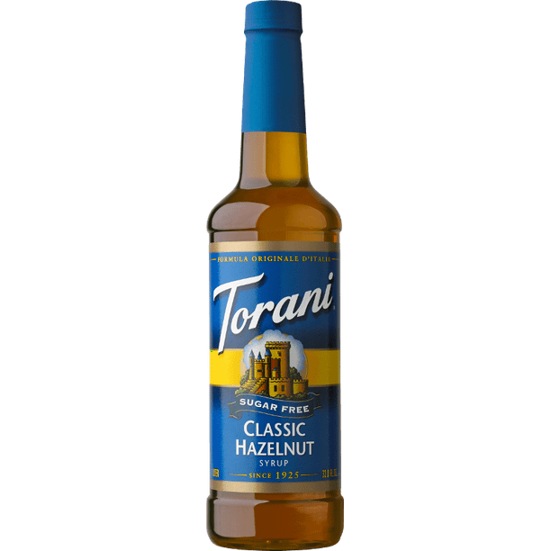 Torani Sugar Free Hazelnut Syrup, Coffee Flavoring, Drink Mix, 25.4oz