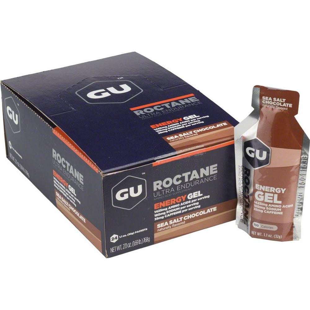 Gu Roctane Energy Gel, Sea Salt Chocolate 24 Ct