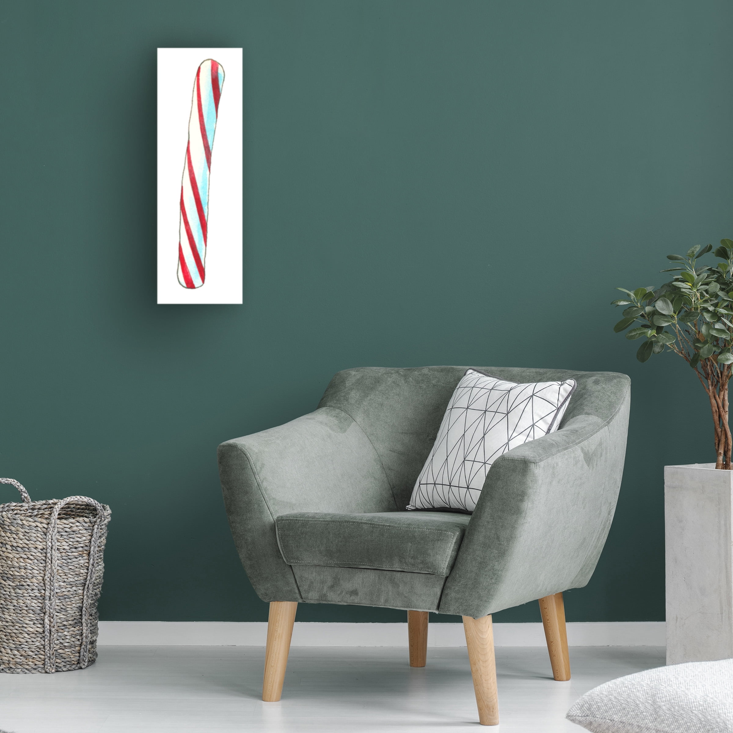 Wendy Edelson 'Peppermint Stick' Canvas Art
