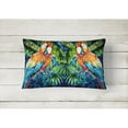 thumbnail image 2 of Carolines Treasures MW1216PW1216 Parrots Yo Yo Mama Fabric Decorative Pillow  12H x16W multicolor, 2 of 3