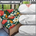 thumbnail image 6 of Uorisanigo RV Dinette Cushion Covers with Elastic Band Hawaiian Flower Print Loveseat Sofa Chair Covers Furniture Protection Stretch for RV Camper Car Bench 1 Backrest Cover & 1 Bench Cover, 6 of 7
