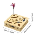 thumbnail image 2 of Interactive Cat Enrichment Puzzle Toy for Indoor Feline Entertainment and Natural Nail Care, 2 of 5