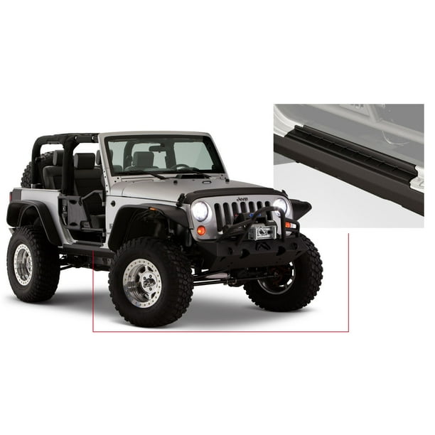 Bushwacker 0718 Jeep Wrangler Trail Armor Rocker Panel and Sill Plate