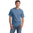 thumbnail image 6 of Hanes Mens Beefy-T Pocket T-Shirt (Pack of 2) 2 Denim Blue, 6 of 6