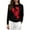 Black, variant on Womens Sweaters Lobster Jacquard Crew Neck Loose Casual Long Sleeve Tops Fall Winter Pullover Blouse Daily Wear
