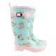thumbnail image 2 of Pusheen - Botas de Agua de Jardín Slip-on, Hebillas Laterales Pusheen para Mujer (Verde menta, Rosa), 2 of 6